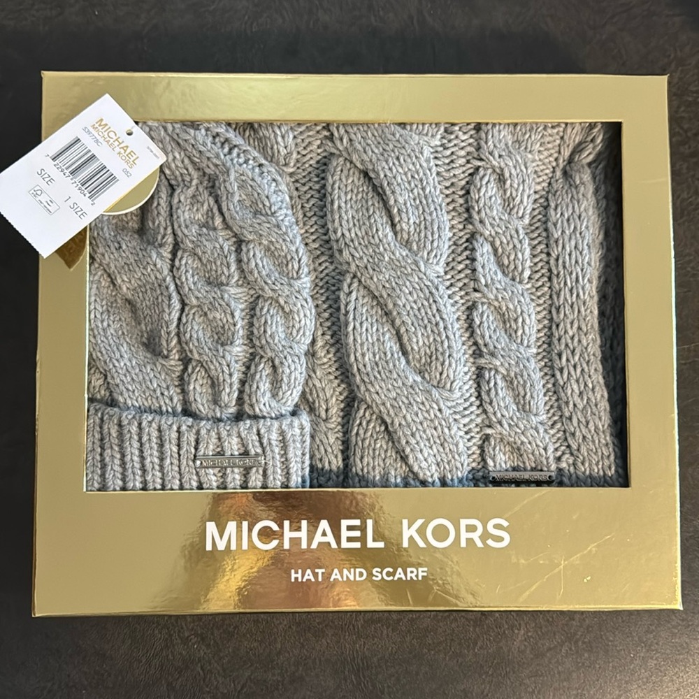 Michael Kors hat and scarf set